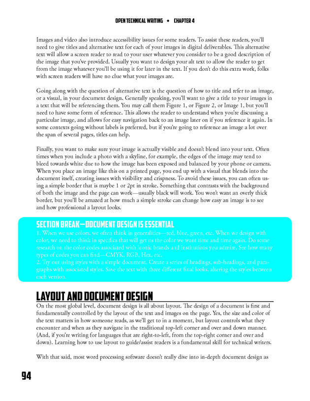 Open Technical Writing - New Page